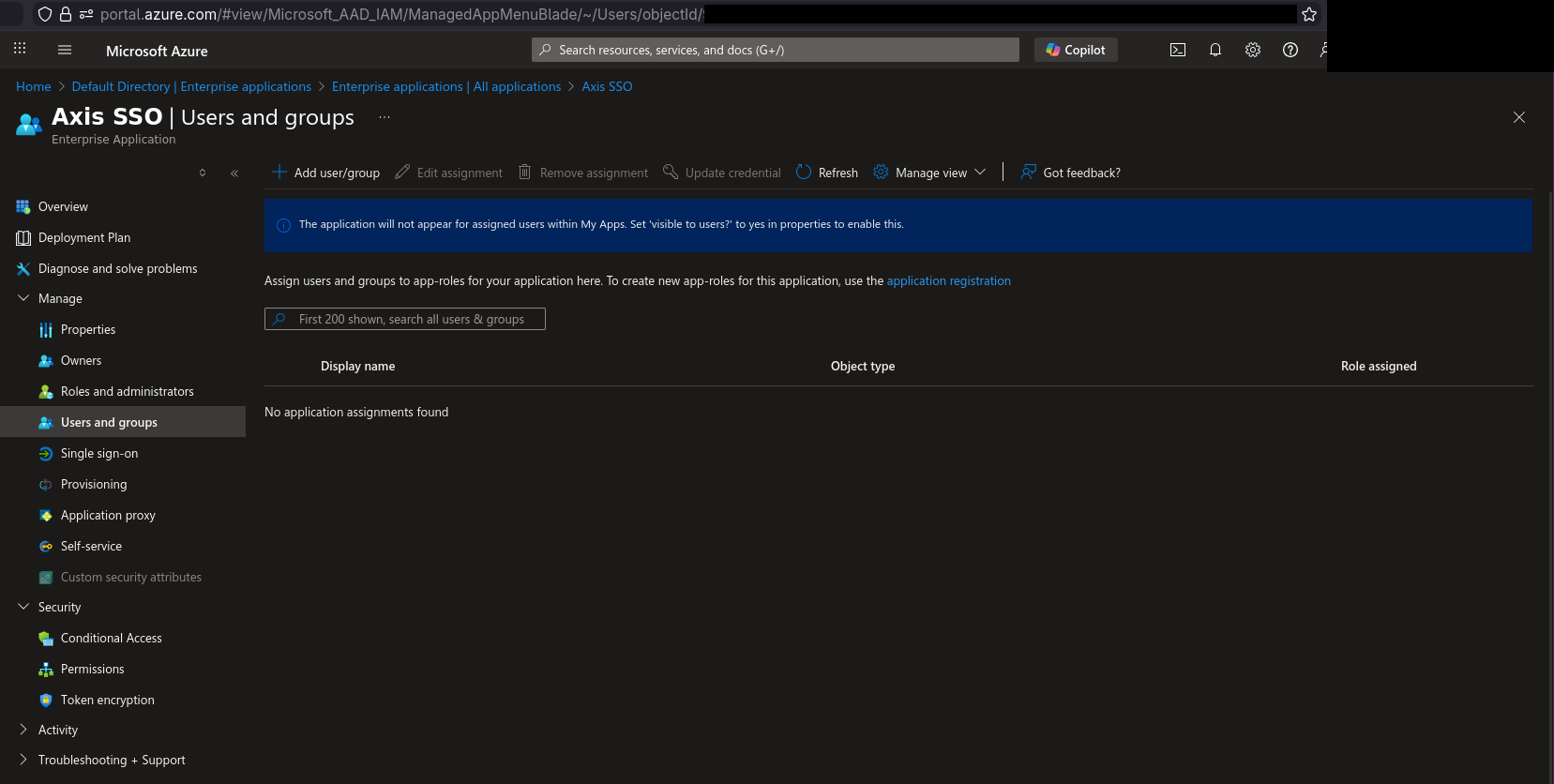 axis-sso-enterprise-app-users-and-groups